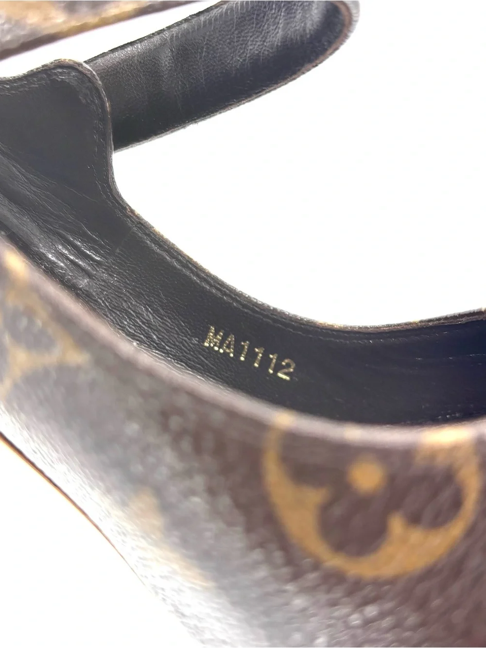 Louis Vuitton Ritual Fetish LV Monogram Maryjane Platform Peep Toe Pumps 37